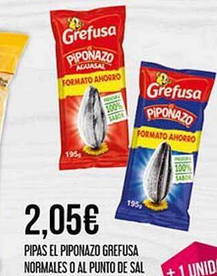 Claudio Pipas El Piponazo Grefusa Normales O Al Punto De Sal oferta