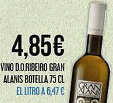Claudio Vino D.o. Ribeiro Gran Alanis oferta