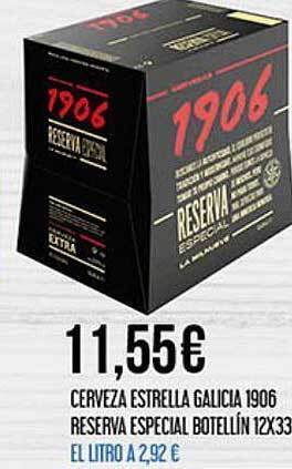 Claudio Cerveza Estrella Galicia 1906 Reserva Especial oferta