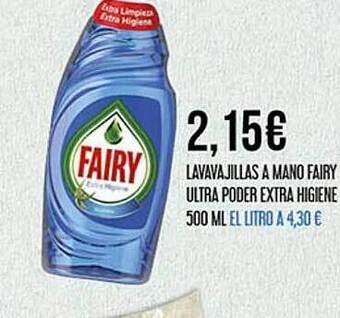 Claudio Lavavajillas A Mano Fairy Ultra Poder Extra Higiene oferta