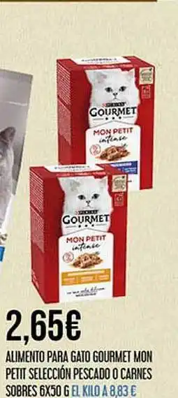 Claudio Alimento Para Gato Gourmet Mon Petit Selección Pescado Carnes Sobres oferta