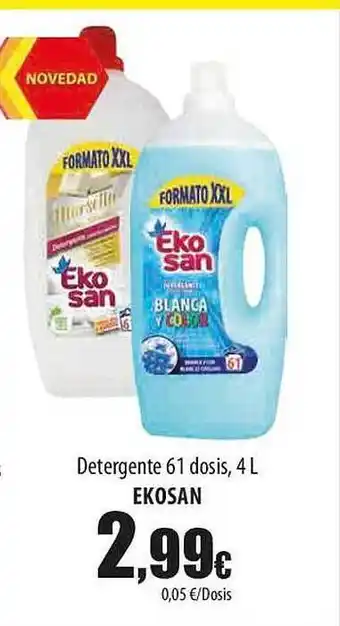 SPAR Lanzarote Detergente 61 Dosis Ekosan oferta