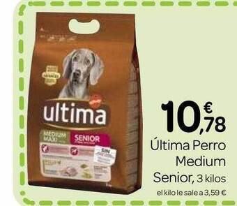 Supermercados El Jamón última Perro Medium Senior oferta