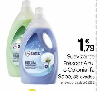 Supermercados El Jamón Savizante Frescor Azul O Colonia Ifa Sabe oferta