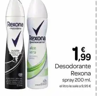 Supermercados El Jamón Desodorante Rexona oferta