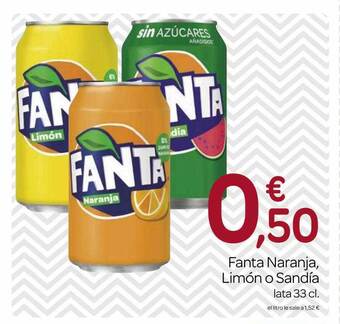 Supermercados El Jamón Fanta Naranja Limón O Sandía oferta