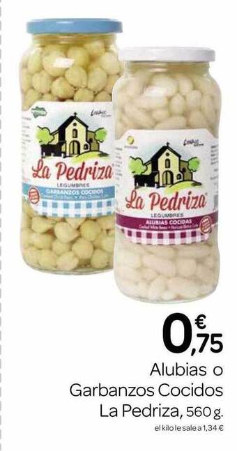 Supermercados El Jamón Alubias O Garbanzos Cocidos La Pedriza oferta