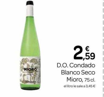 Supermercados El Jamón D.o. Condado Blanco Seco Mioro oferta