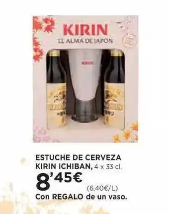 Hipercor Estuche De Cerveza Kirin Ichiban oferta