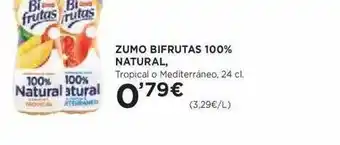Hipercor Zumo Bifrutas 100% Natural oferta