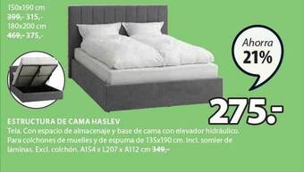 JYSK Estructura De Cama Haslev oferta