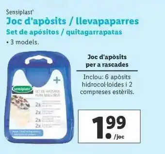 Lidl Sensiplast Set De Apósitos Quitagarrapatas oferta