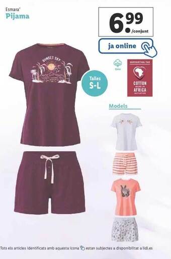 Lidl Esmara Pijama oferta