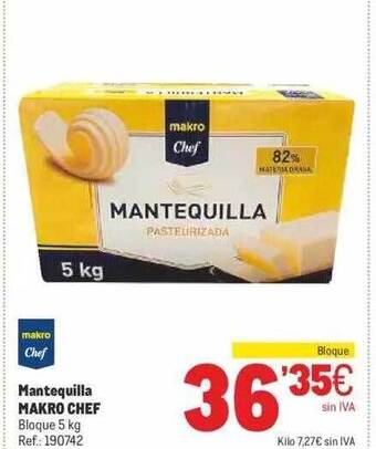 Makro Mantequilla Makro Chef oferta