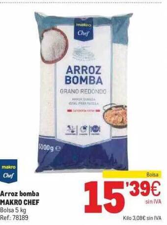 Makro Arroz Bomba Makro Chef oferta