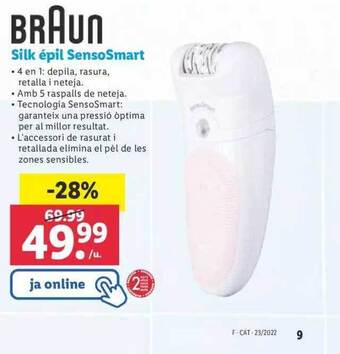 Lidl Braun Silk épil Sensosmart oferta
