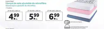 Lidl Livarno Home Sábana Bajera Ajustable De Microfibra oferta