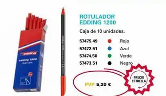 Abacus Rotulador Edding 1200 oferta