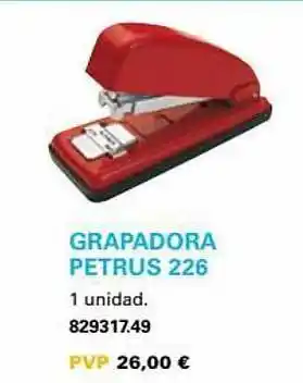 Abacus Grapadora Petrus 226 oferta