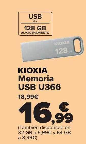 Carrefour Kioxia Memoria Usb U366 oferta