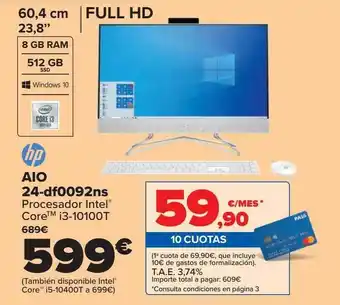 Carrefour Hp Aio 24-df0092ns oferta