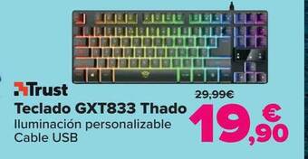 Carrefour Trust Teclado Gxt833 Thado oferta