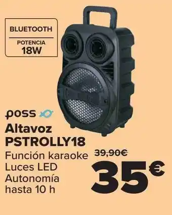 Carrefour Poss Altavoz Pstrolly 18 oferta