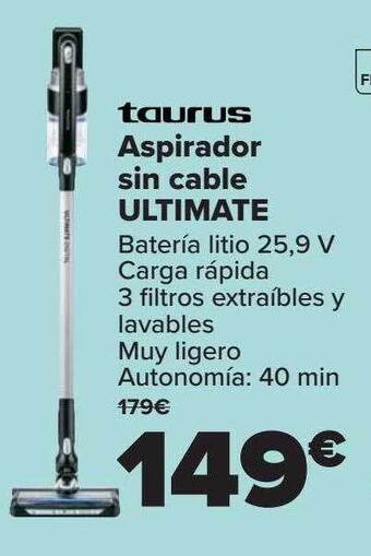 Carrefour Taurus Aspirador Sin Cable Ultimate oferta