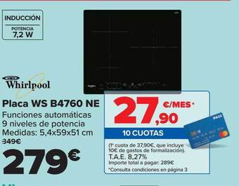 Carrefour Whirlpool Placa Ws B4760 Ne oferta