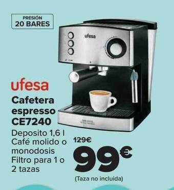 Carrefour Ufesa Cafetera Espresso Ce7240 oferta