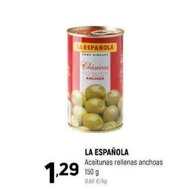 Coviran La Española Aceitunas Rellenas Anchoas oferta