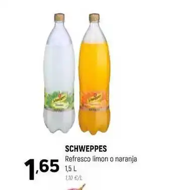 Coviran Schweppes Refresco Limon O Naranja oferta