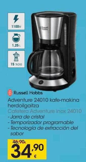 Eroski Russell Hobbs Cafetera Adventure Inox 24010 oferta