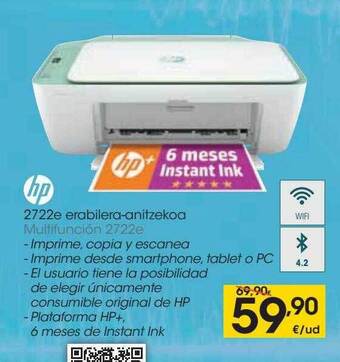 Eroski Hp Multifunción 2722e oferta