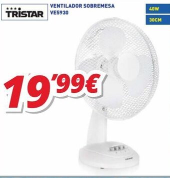 Tristar Ventilador Sobremesa VE5930
