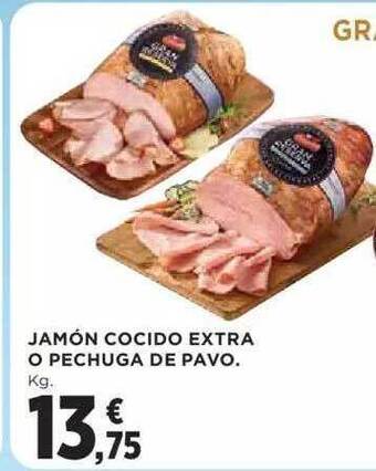 Hipercor Jamón Cocido Extra O Pechuga De Pavo oferta