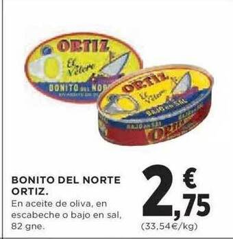 Hipercor Bonito Del Norte Ortiz oferta