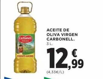 Hipercor Aceite De Oliva Virgen Carbonell oferta