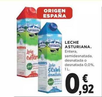 Hipercor Leche Asturiana oferta