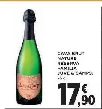Hipercor Cava Brut Nature Reserva Familia Juvé & Camps oferta