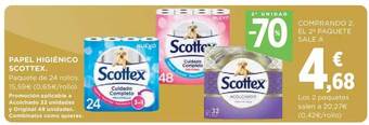 Hipercor 2a Unidad -70% Papel Higiénico Scottex oferta