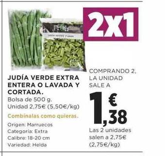 Hipercor Judía Verde Extra Entera O Lavada Y Cortada oferta