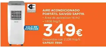 Hipercor Aire Acondicionado Portátil Saivod Sap719 oferta