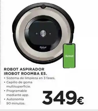 Hipercor Robot Aspirador Irobot Roomba E5 oferta