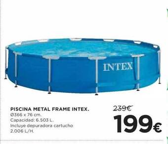 Hipercor Piscina Metal Frame Intex oferta