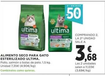 Hipercor 2a Unidad -50% Alimento Seco Para Gato Esterilizado Ultima oferta