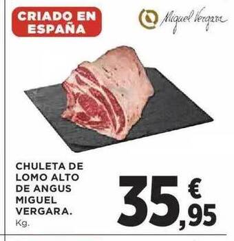 Hipercor Chuleta De Lomo Alto De Angus Miguel Vergara oferta