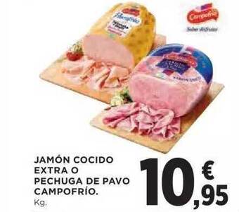 Hipercor Jamón Cocido Extra O Pechuga De Pavo Campofrío oferta