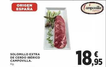 Hipercor Solomillo Extra De Cerdo Ibérico Campovilla oferta