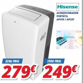 Mi electro Hisense Acondicionador Portátil APC09 / APC07 oferta